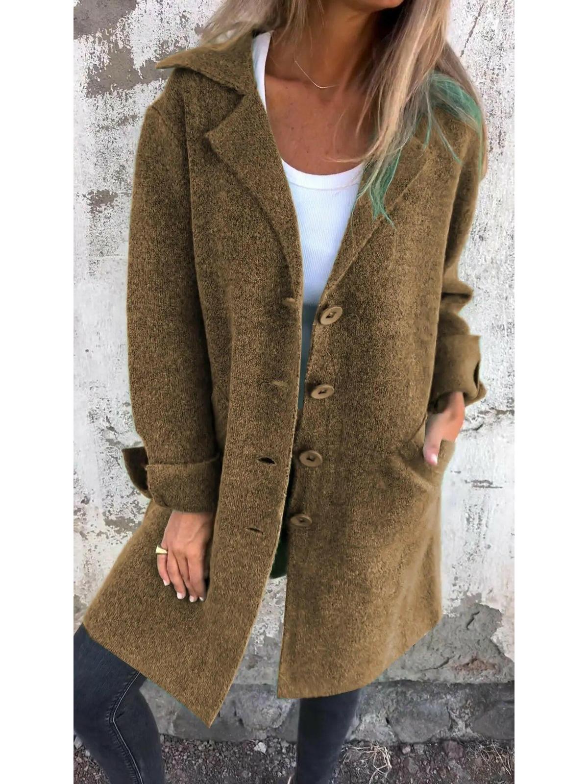 Ada | Stylish Long Knit Coat - ginlerie 7
