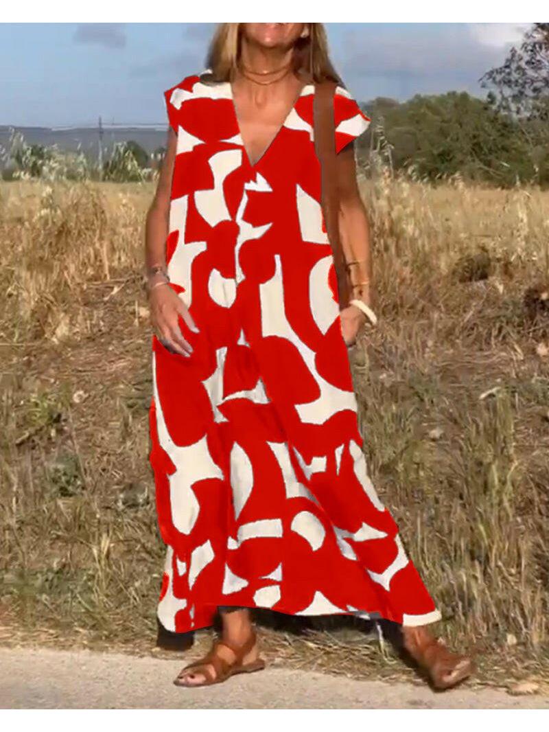 Alina | Abstract Maxi Dress - ginlerie 11