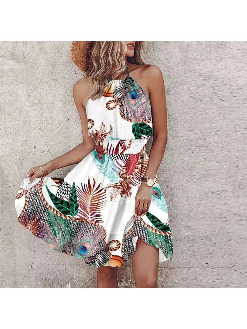 Angela | Chic Halter Dress - ginlerie 3
