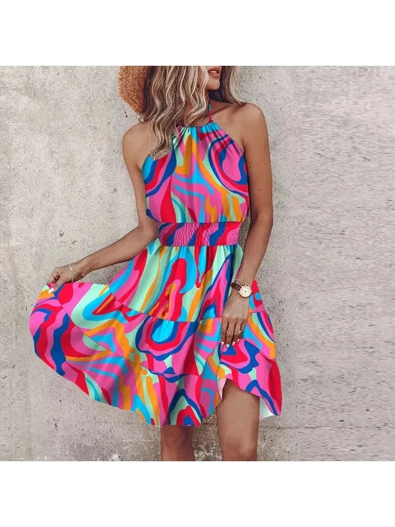Angela | Chic Halter Dress - ginlerie 7