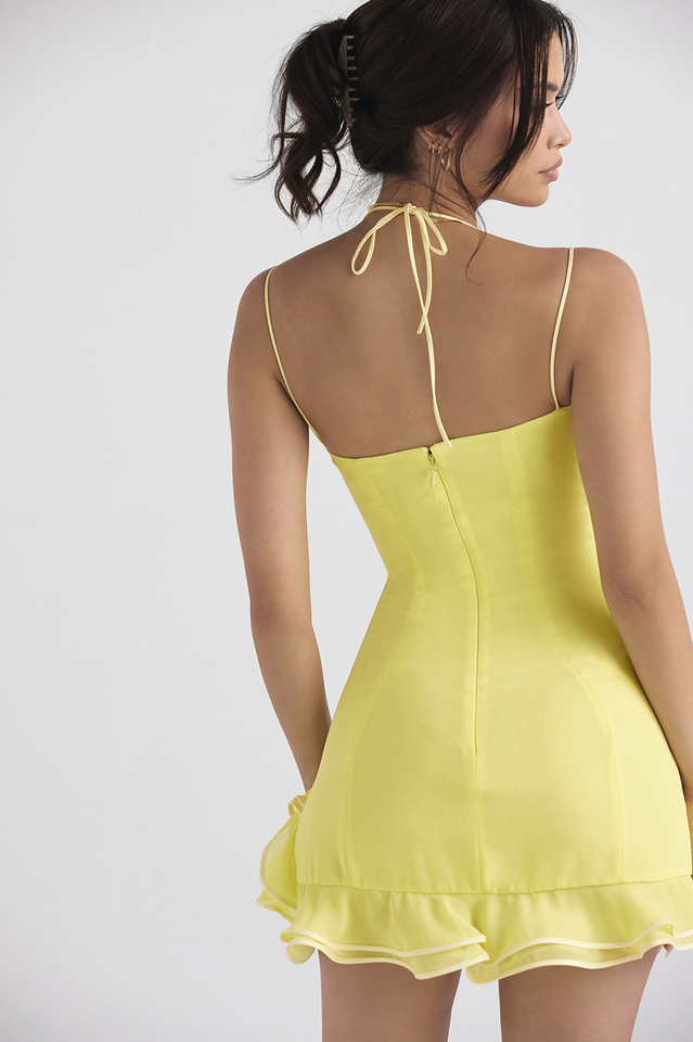 Aria | Cowl-Neck Cocktail Dress - ginlerie 4