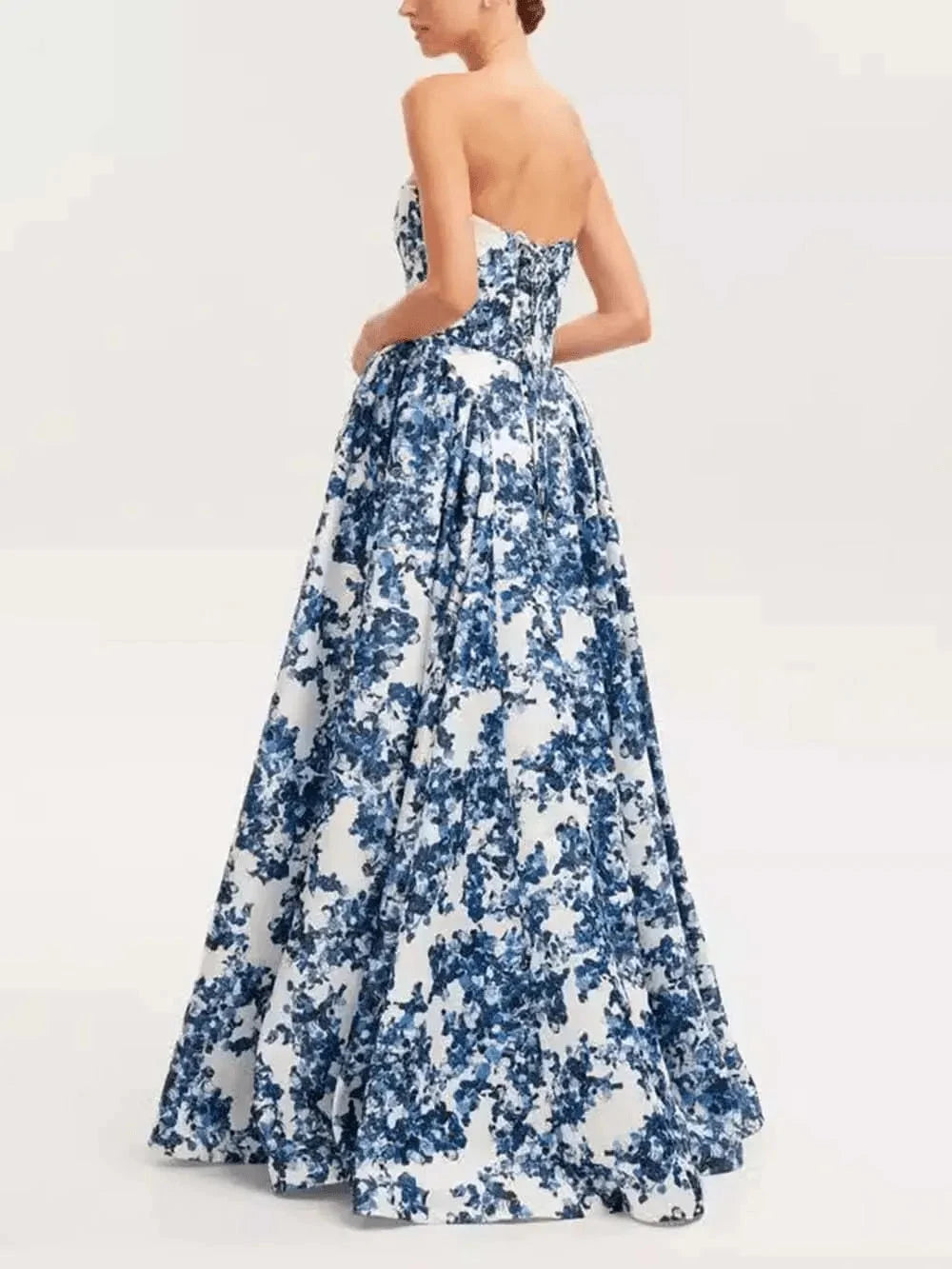 Ariana | Floral Print Gown for Wedding Guests - ginlerie 1