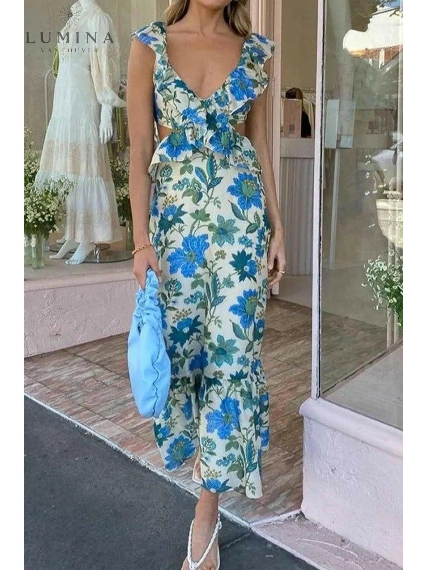 Ariella | Floral Ruffle Dress