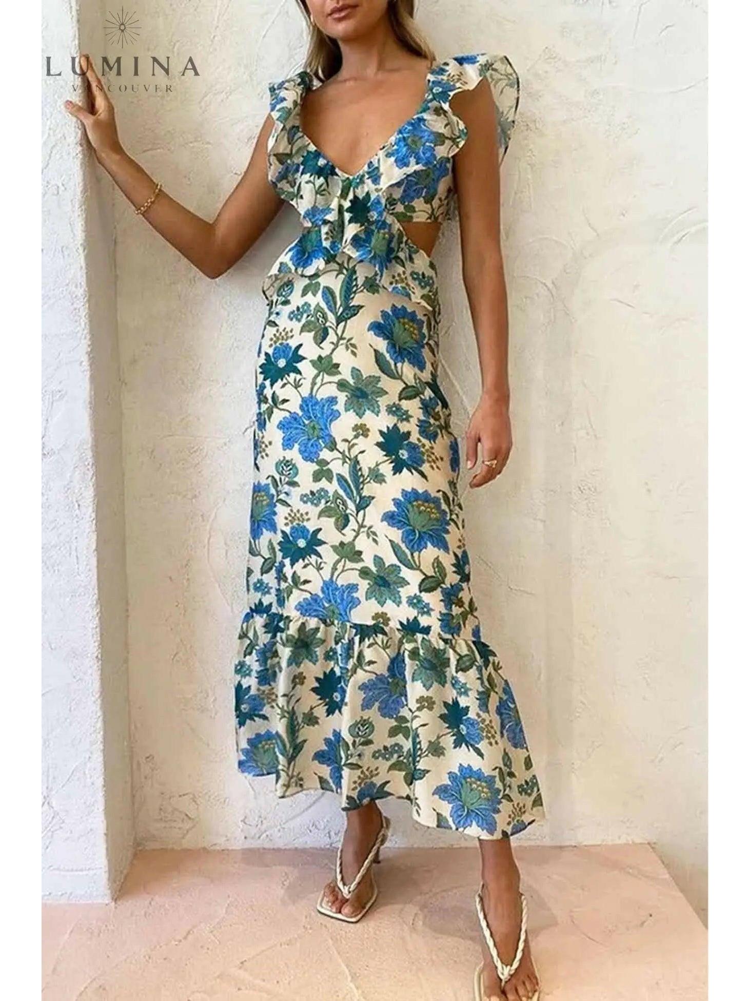 Ariella | Floral Ruffle Dress