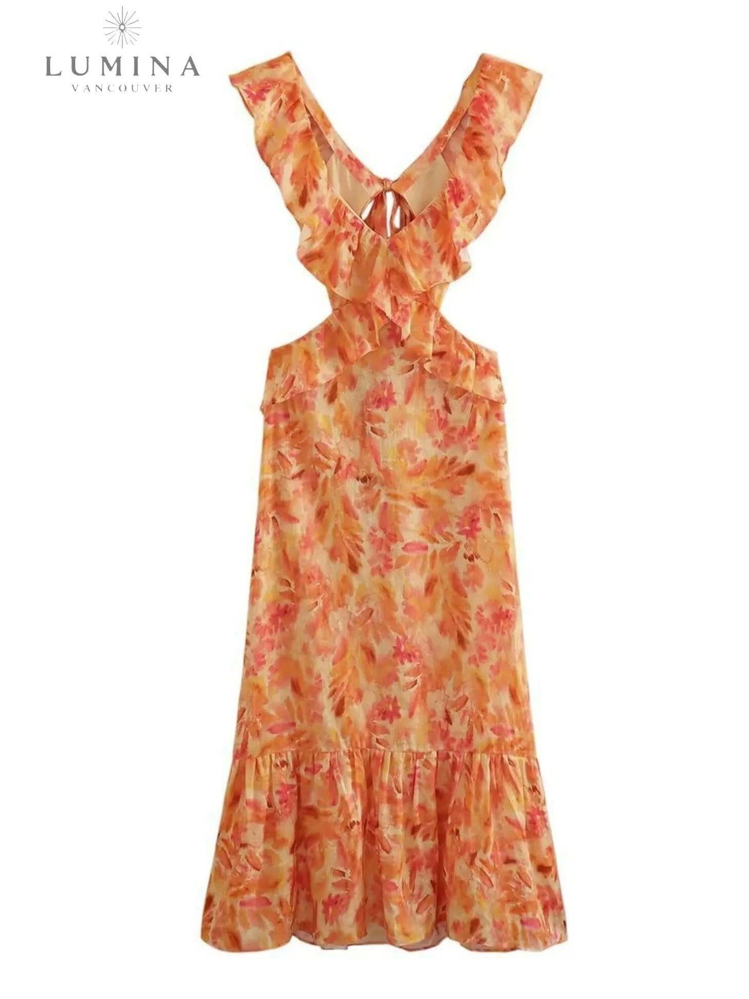 Ariella | Floral Ruffle Dress