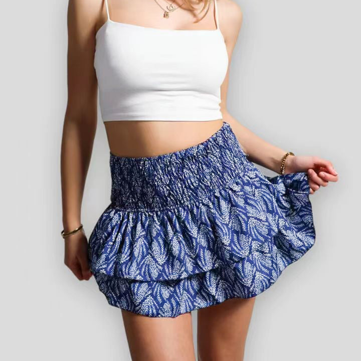 Aurelie | Ruffle Bohemian Skirt - ginlerie 5