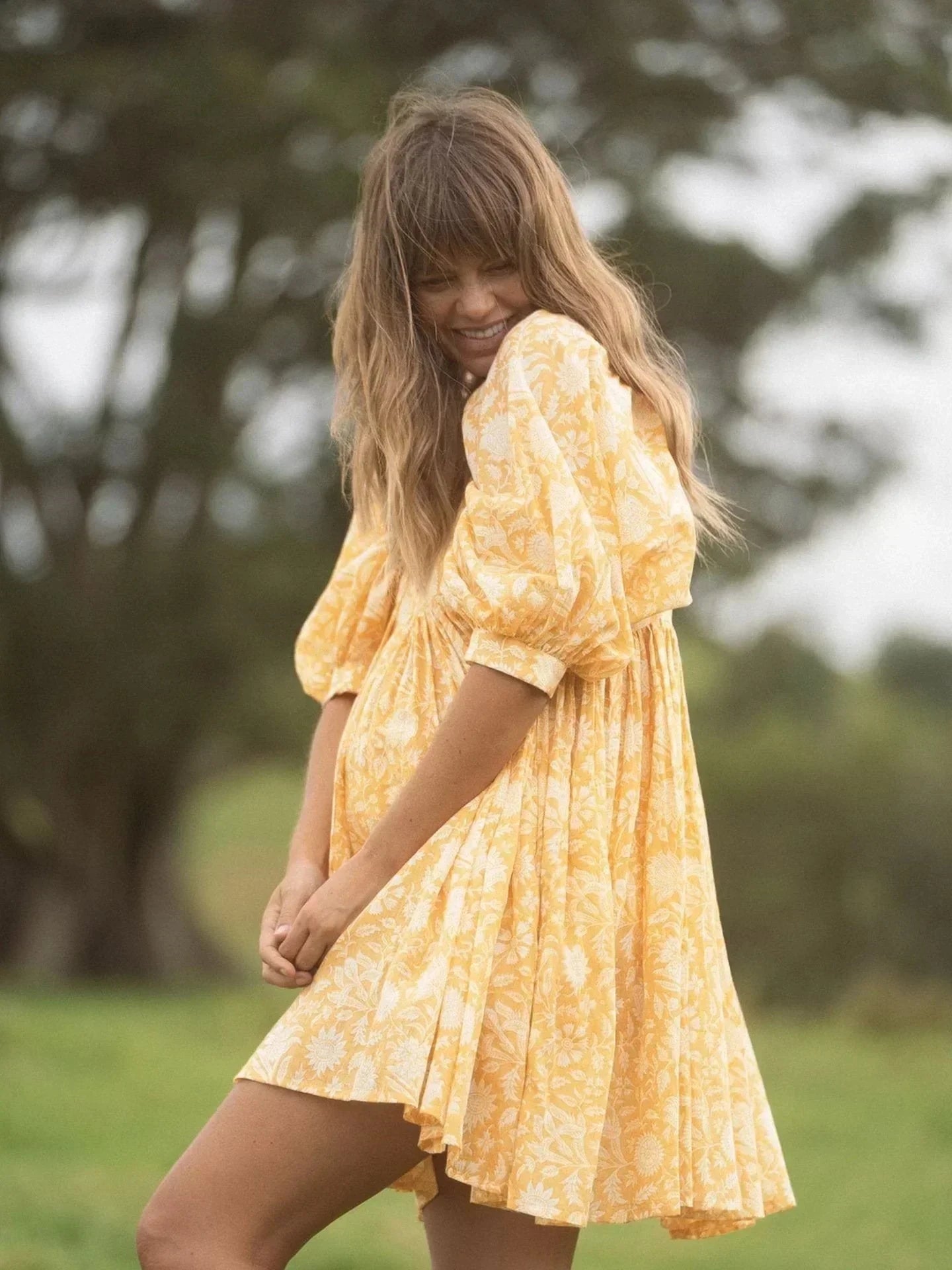 Aurora | Flow Boho Floral Dress - ginlerie 7