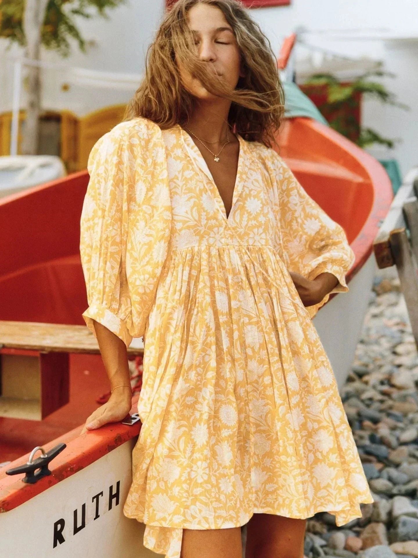 Aurora | Flow Boho Floral Dress - ginlerie 9