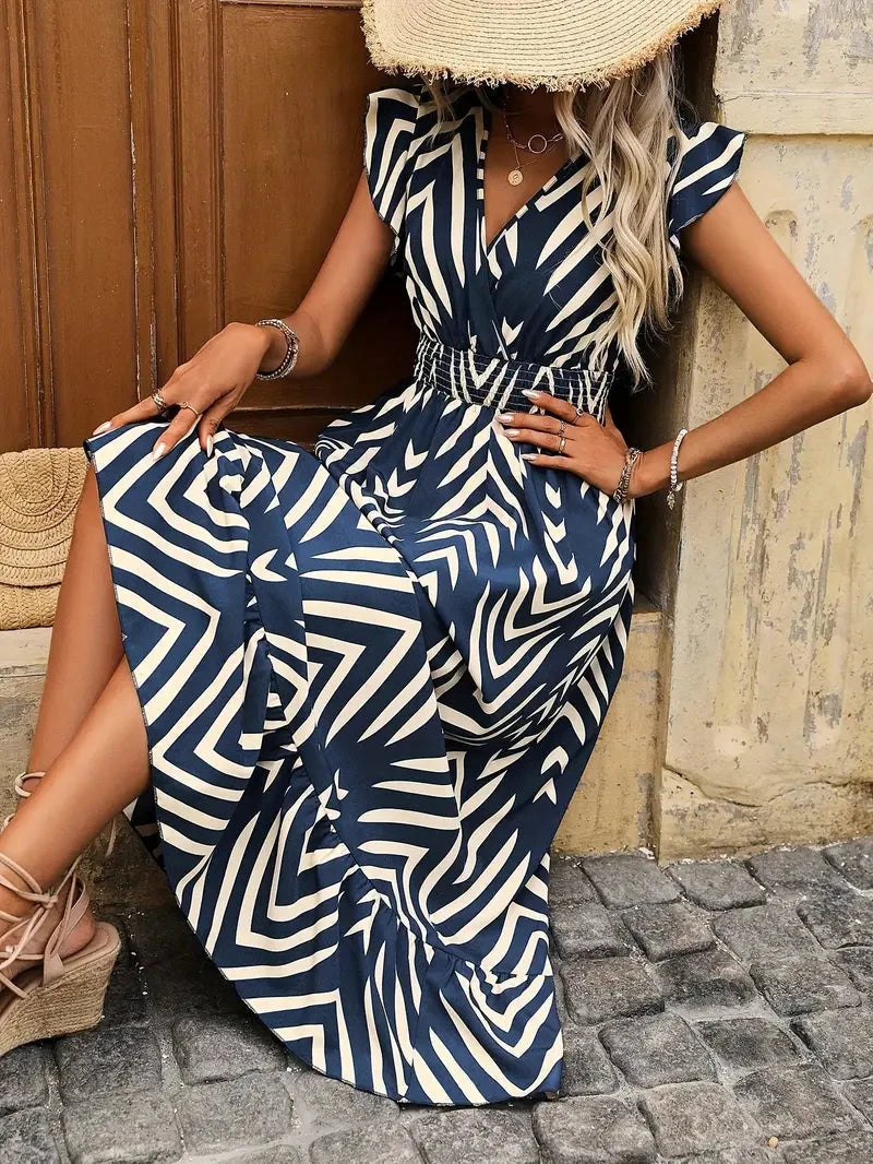 Aurora | V-Neck Dress - ginlerie 2