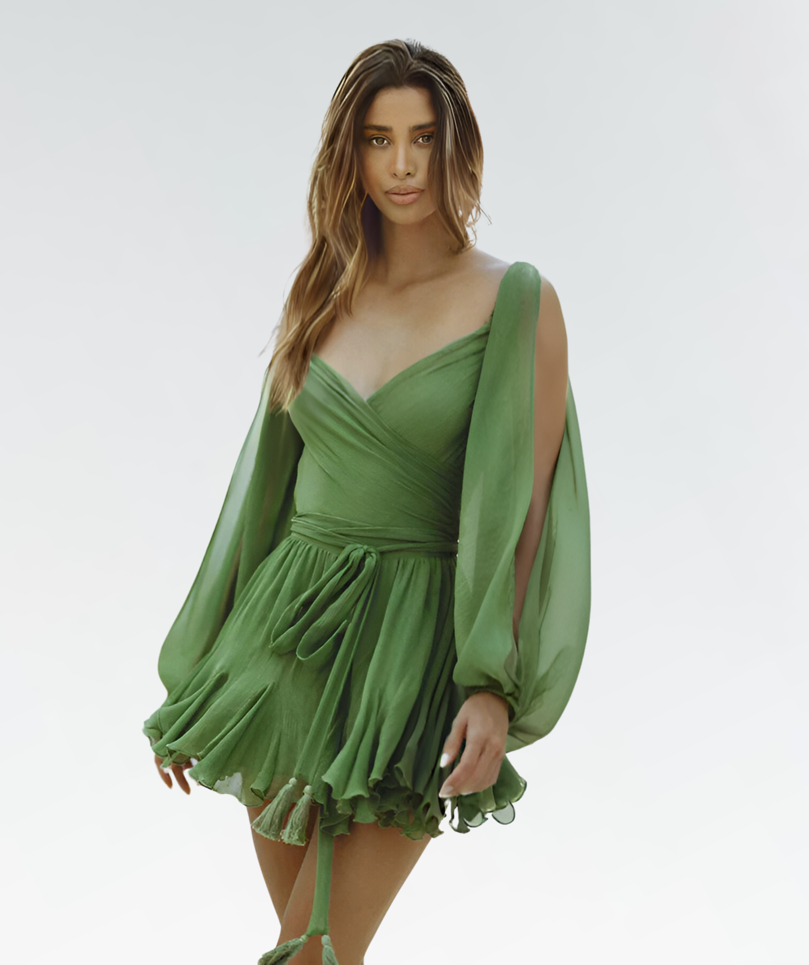 Aurora | V-Neck Wrap Dress - ginlerie 0