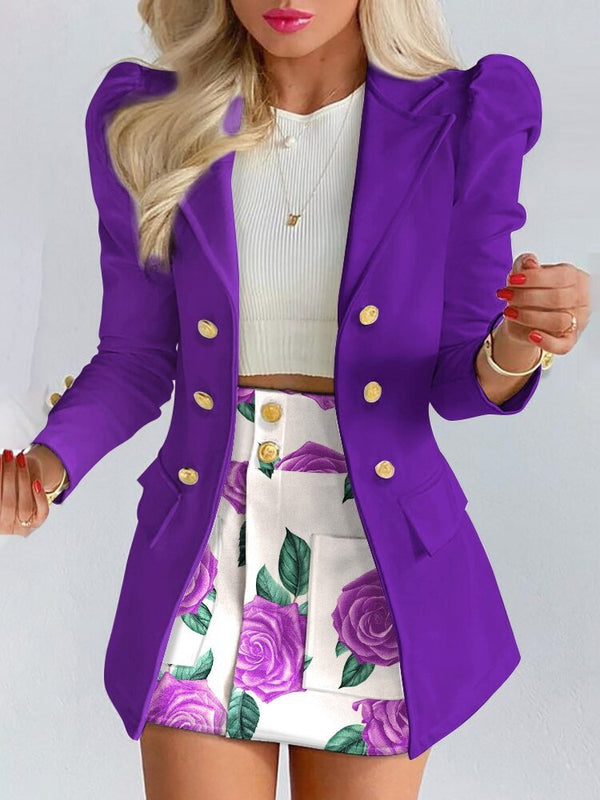 Bella | Blazer and Skirt Co-ord Set - ginlerie 0