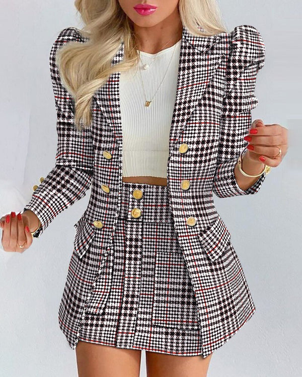 Bella | Blazer and Skirt Co-ord Set - ginlerie 5