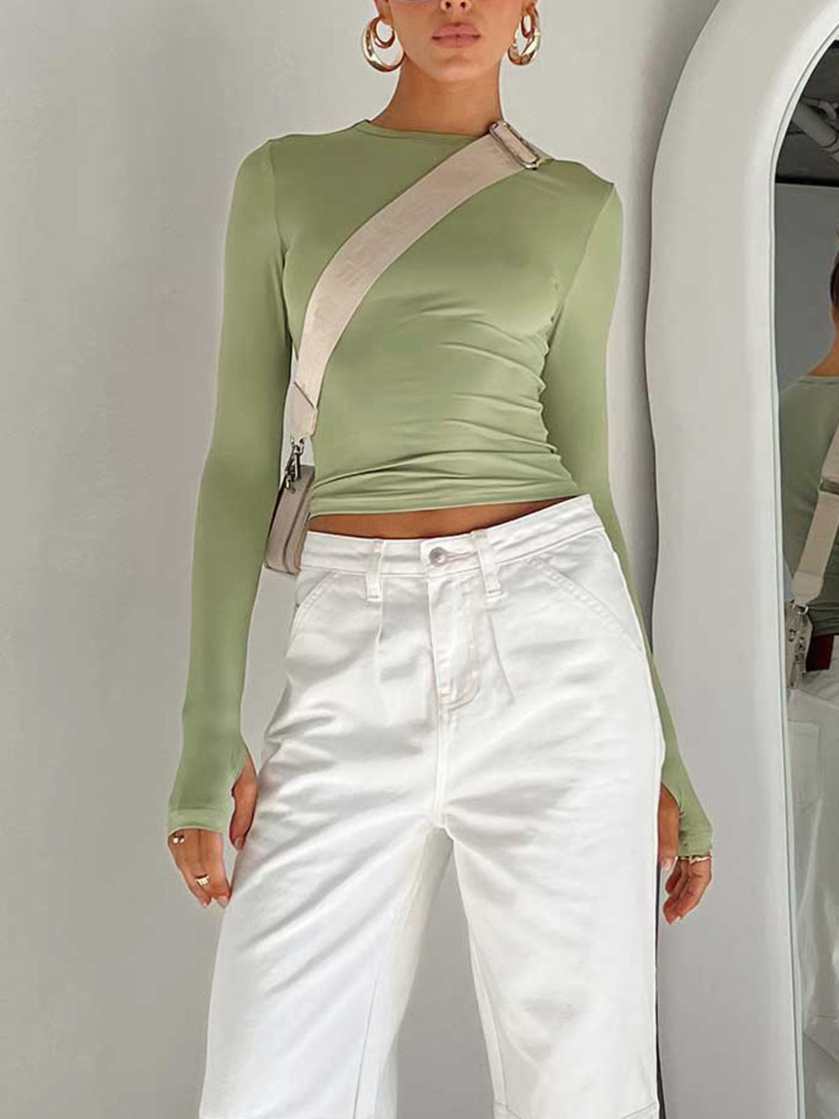 Brooklyn | Long Sleeve Crop Top - ginlerie 1
