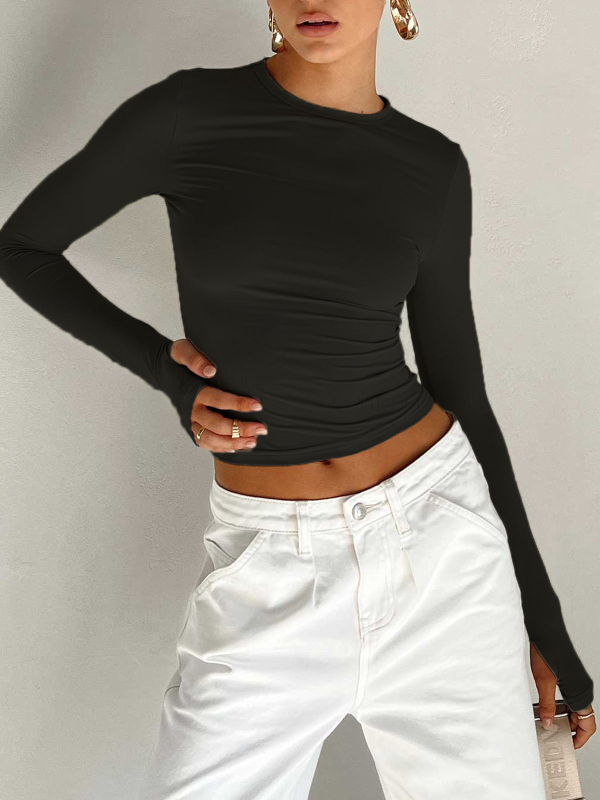 Brooklyn | Long Sleeve Crop Top - ginlerie 4