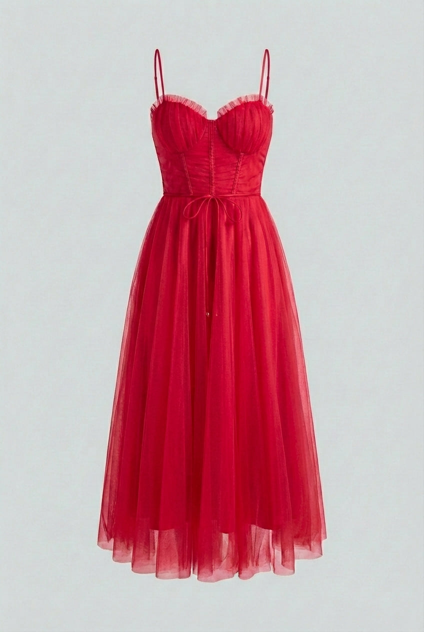 Celeste | A-Line Midi Dress - ginlerie 0