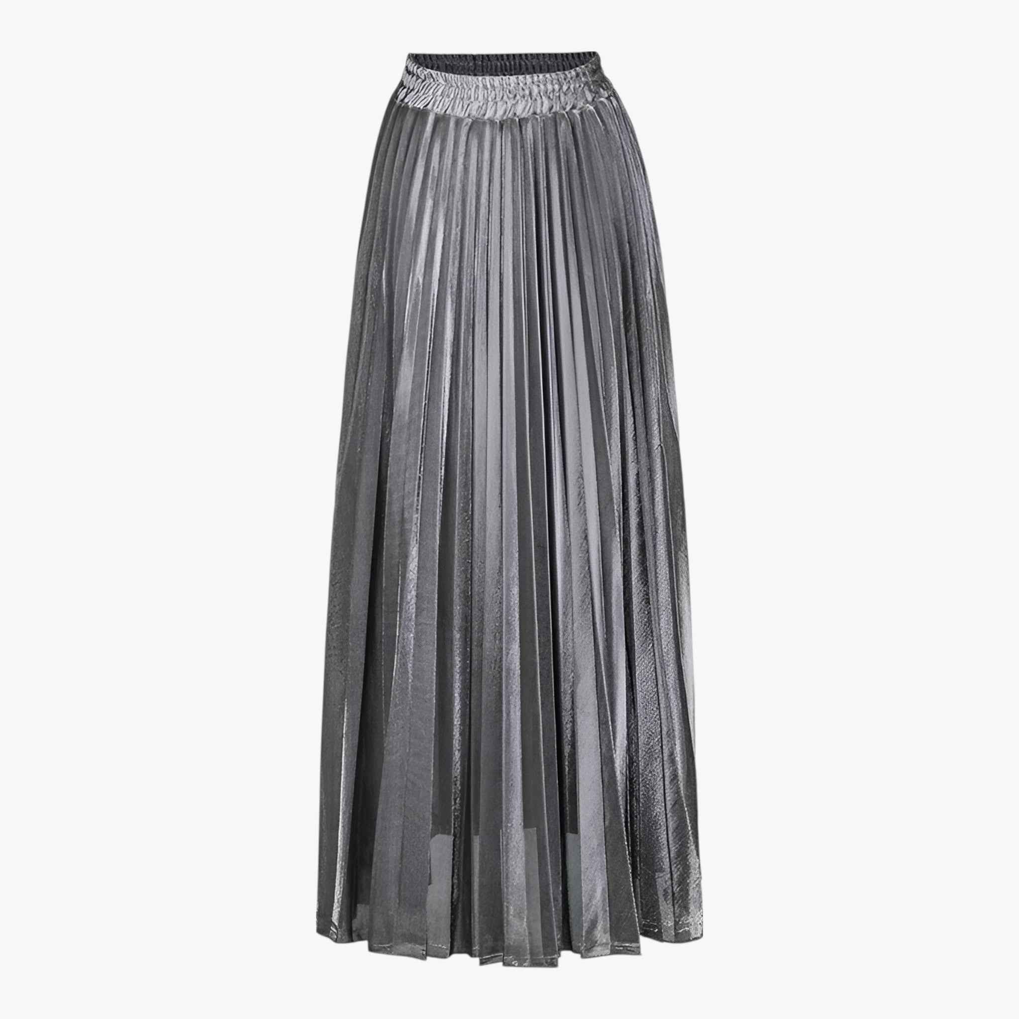 Celeste | Elegant Pleated Maxi Skirt - ginlerie 0