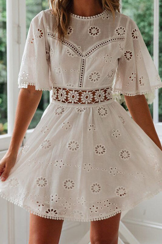 Celeste | Eyelet Summer Dress - ginlerie 6