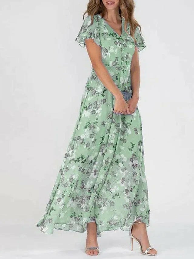 Celeste | Long Sleeve Maxi Dress - ginlerie 1