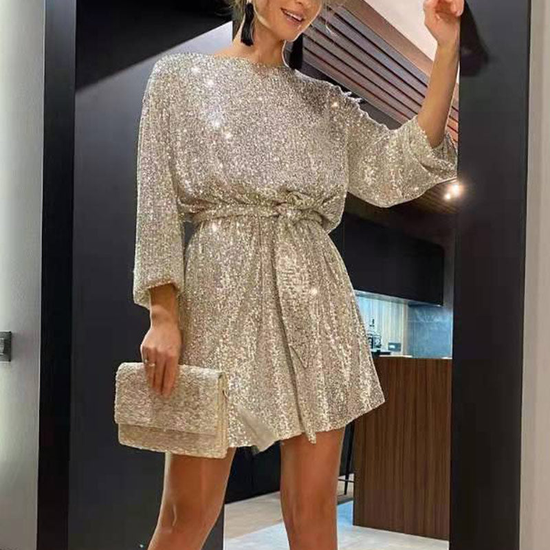 Celeste | Sequin Cocktail Dress - ginlerie 1