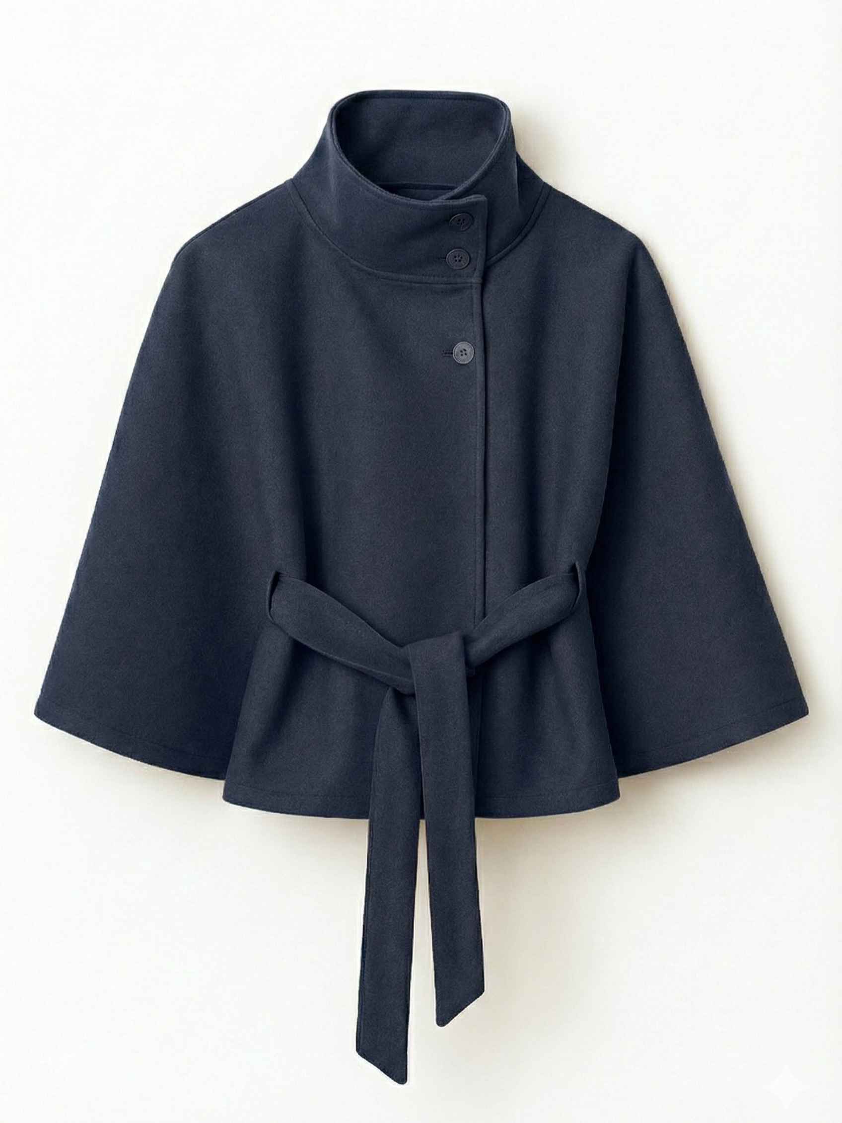 Clara | Belted Cape Coat - ginlerie 9