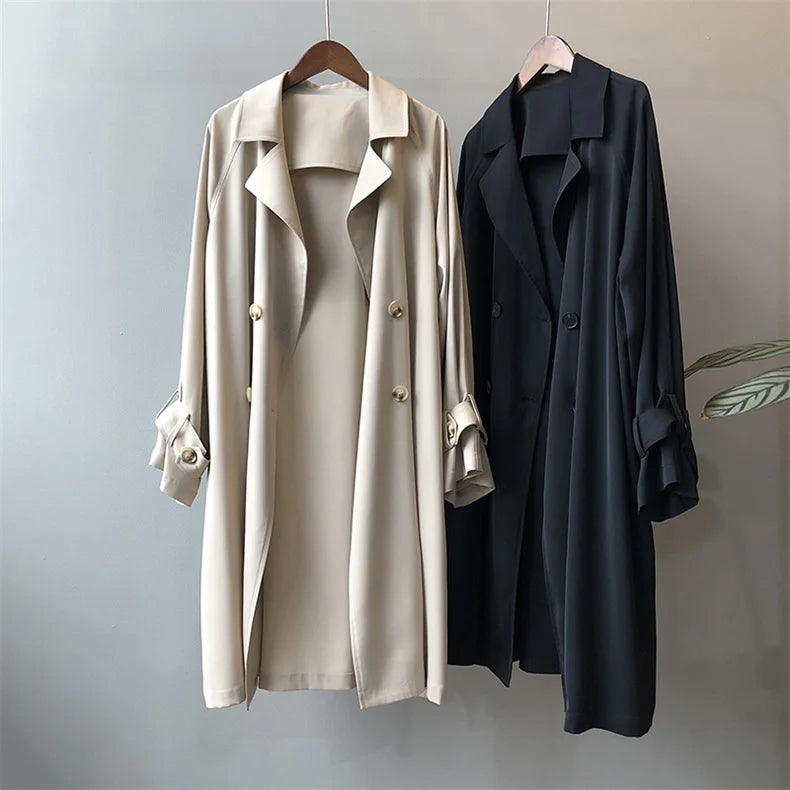 Clara | Black Trench Coat - ginlerie 2