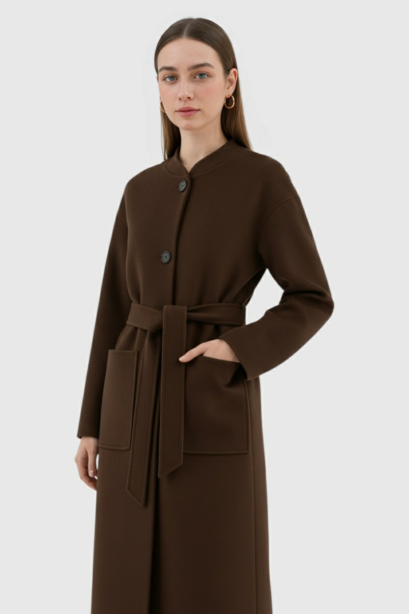 Clara | Brown Winter Coat - ginlerie 1