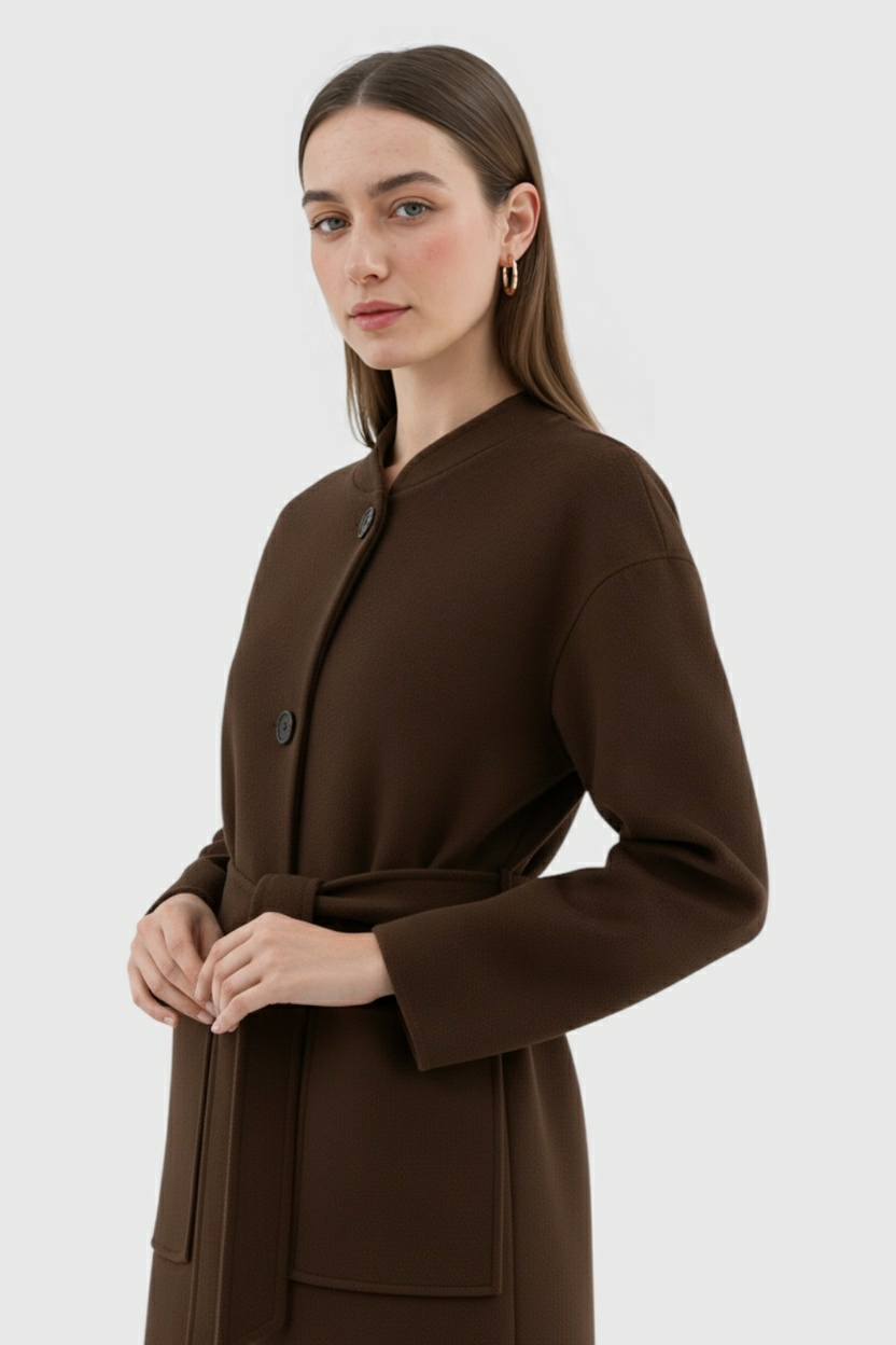 Clara | Brown Winter Coat - ginlerie 3
