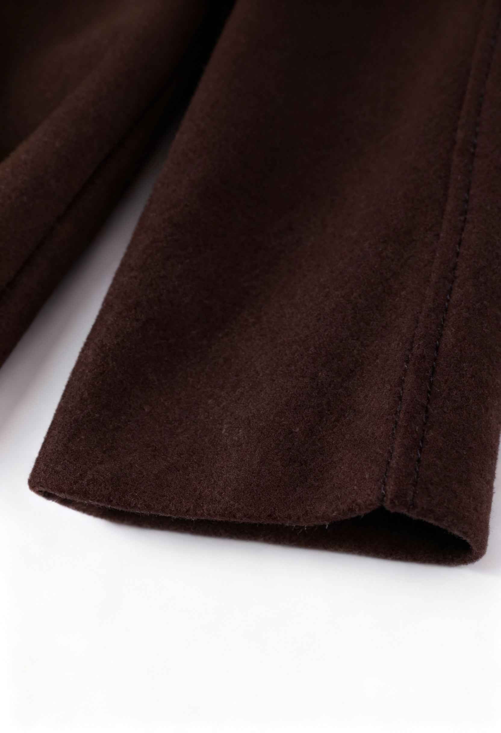 Clara | Chic Dark Brown Coat - ginlerie 6