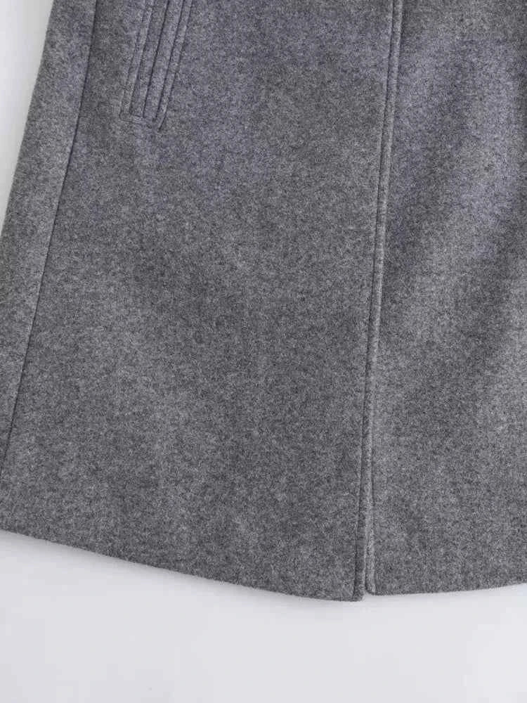 Clara | Chic Gray Winter Coat - ginlerie 5