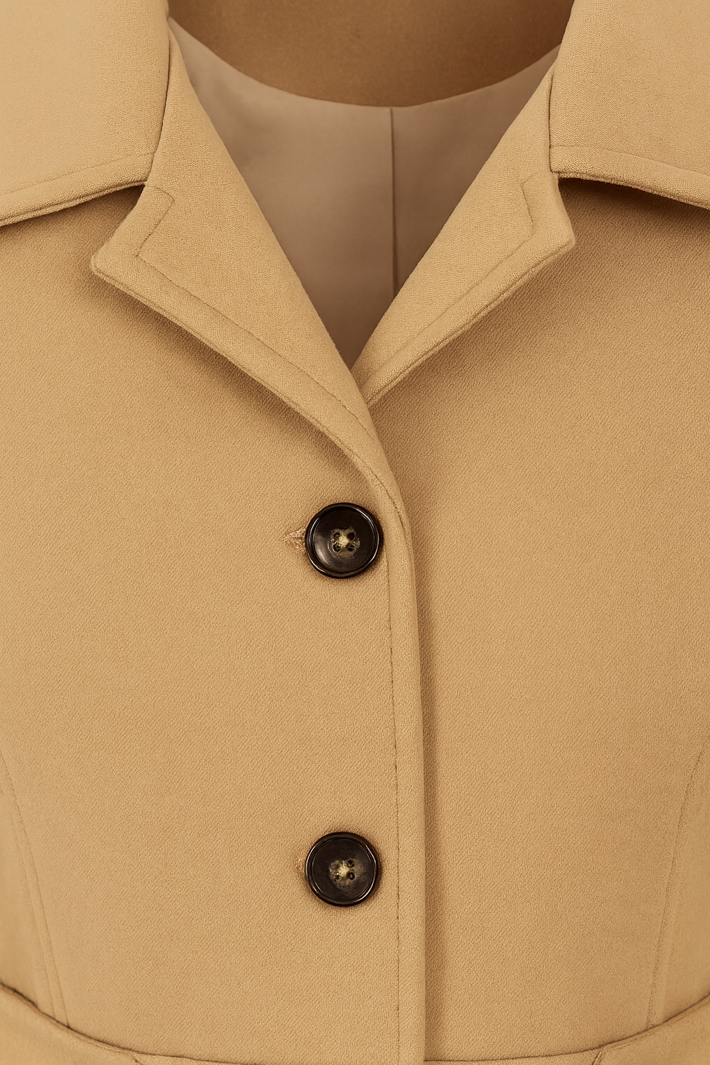 Clara | Chic Khaki Winter Coat - ginlerie 4
