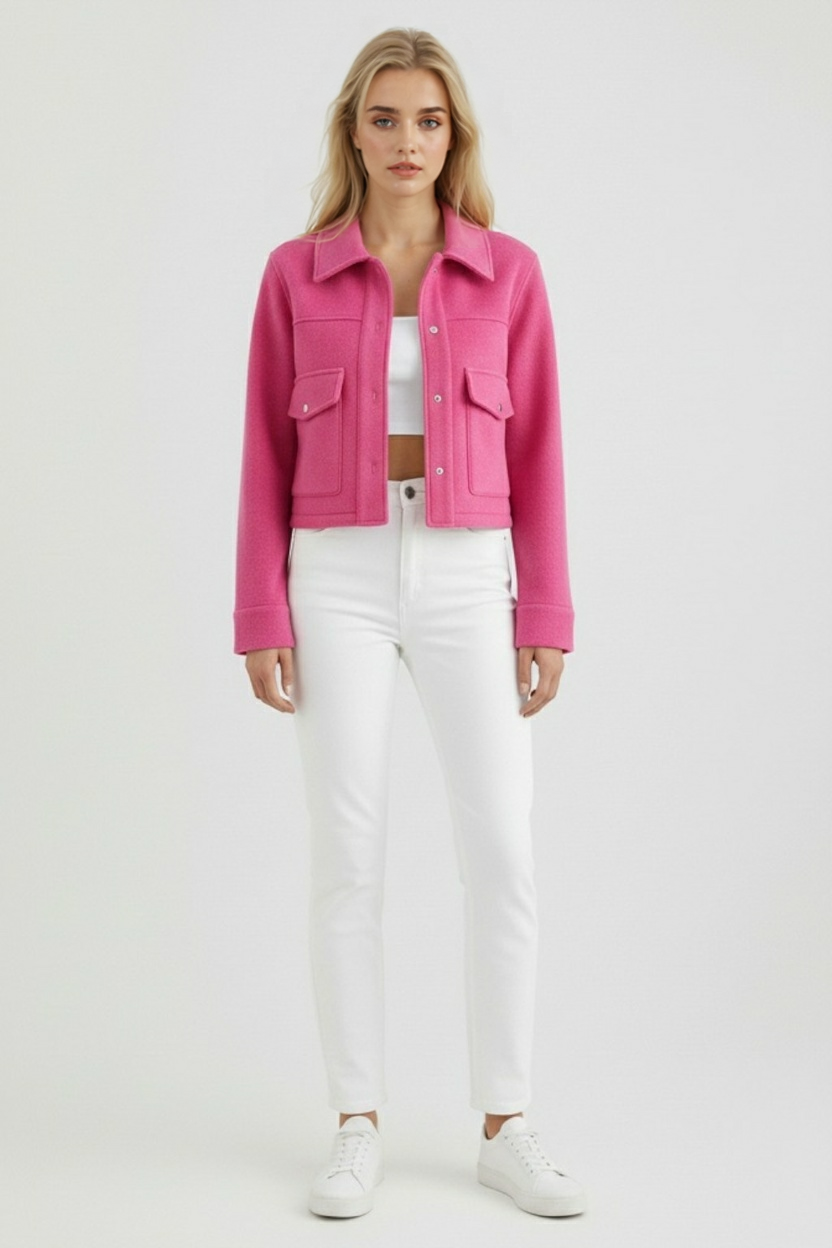 Clara | Chic Long Sleeve Jacket - ginlerie 2