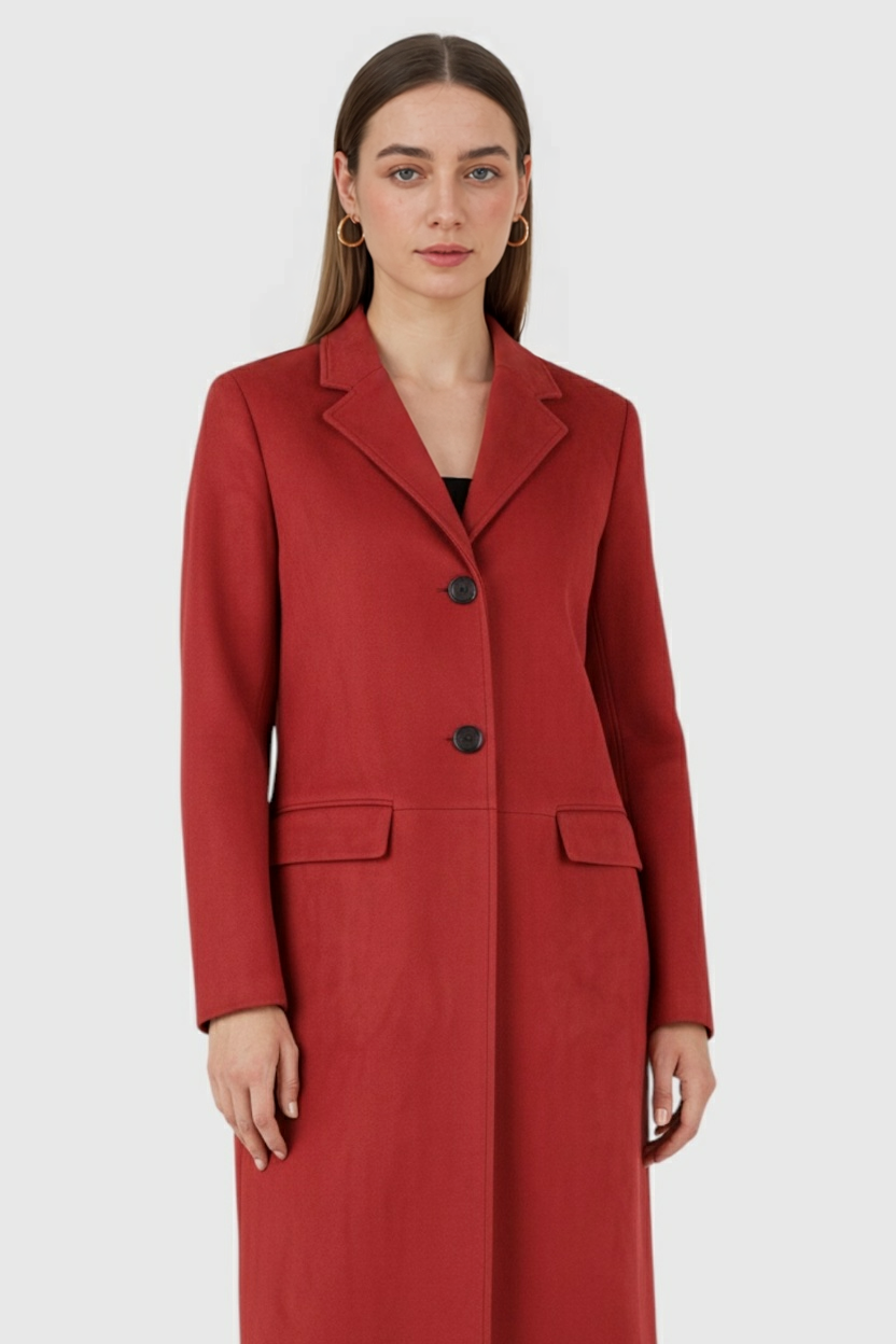 Clara | Chic Red Coat - ginlerie 1