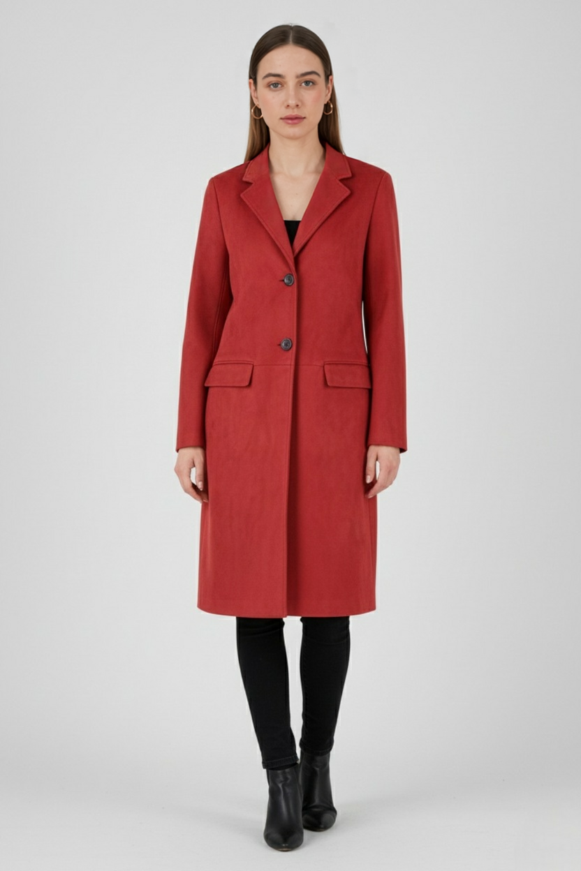 Clara | Chic Red Coat - ginlerie 2