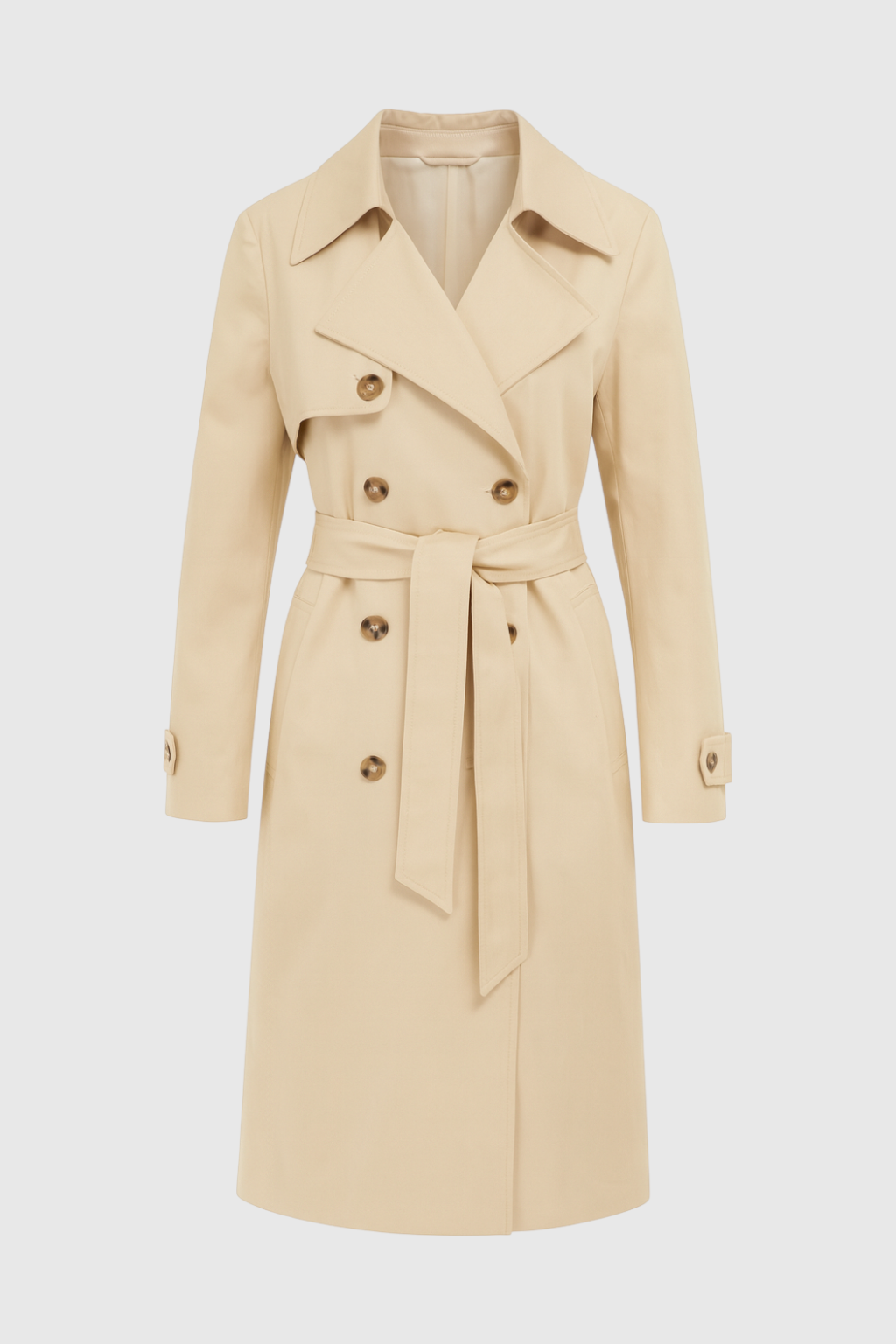 Clara | Classic Beige Trench Coat - ginlerie 0