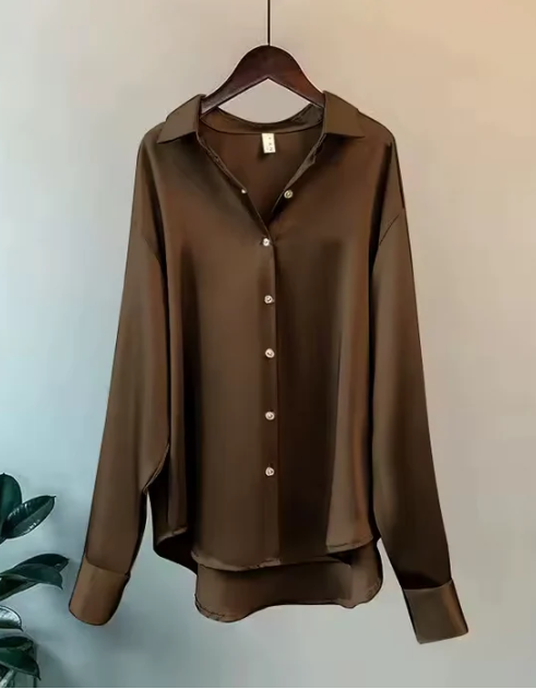 Clara | Classic Button Down Blouse - ginlerie 4