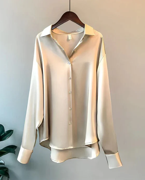 Clara | Classic Button Down Blouse - ginlerie 5
