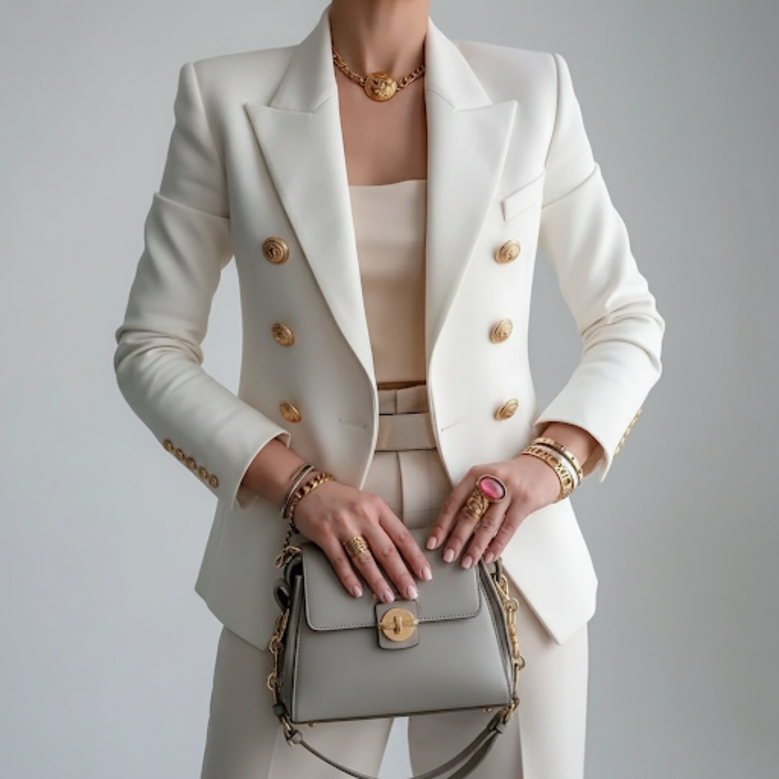 Clara | Double-Breasted Blazer - ginlerie 0