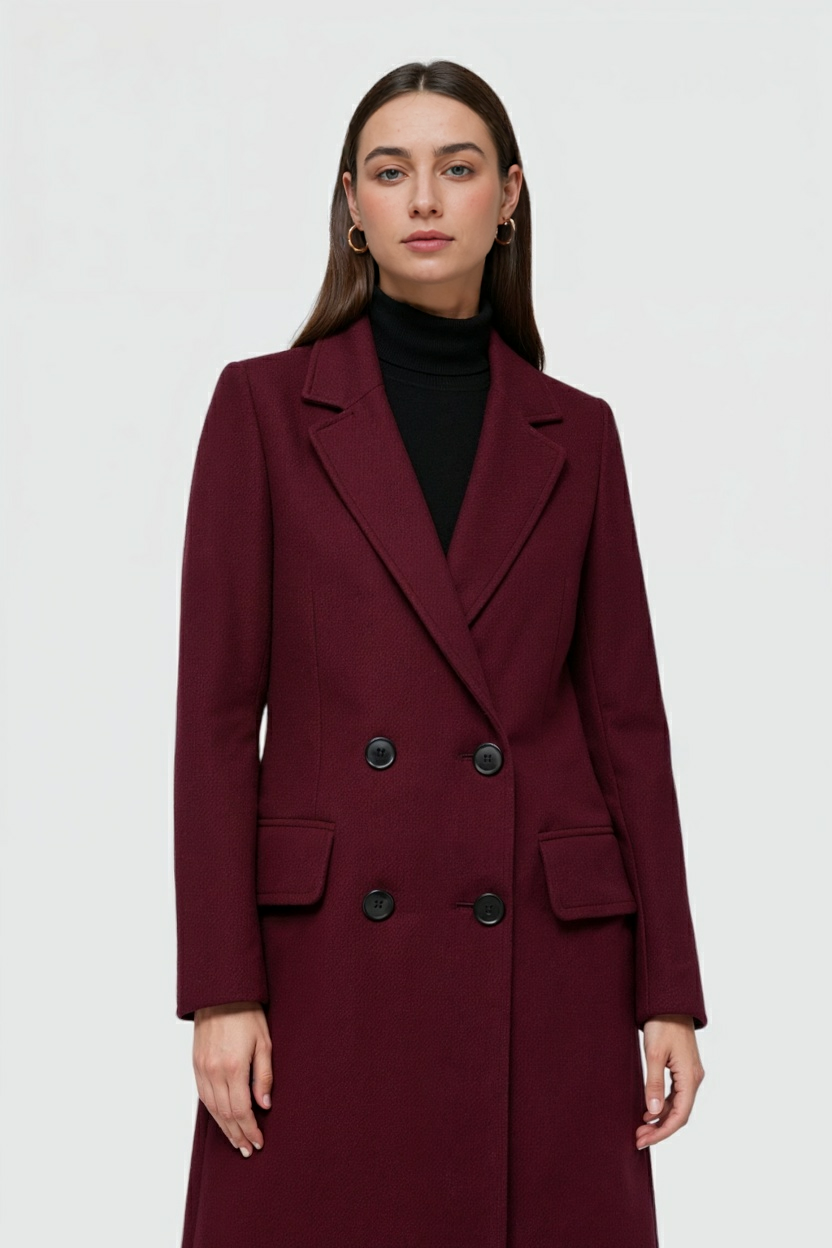 Clara | Elegant Double-Breasted Coat - ginlerie 1