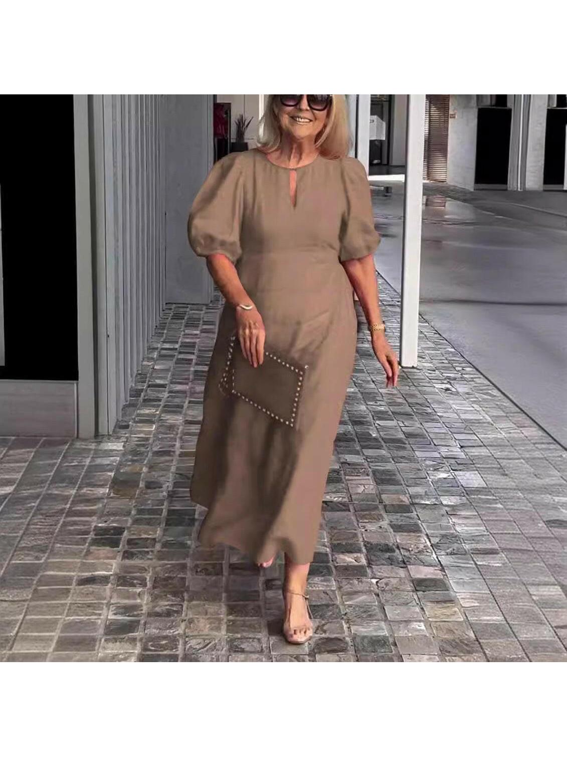 Clara | Elegant Midi Formal Dress - ginlerie 4