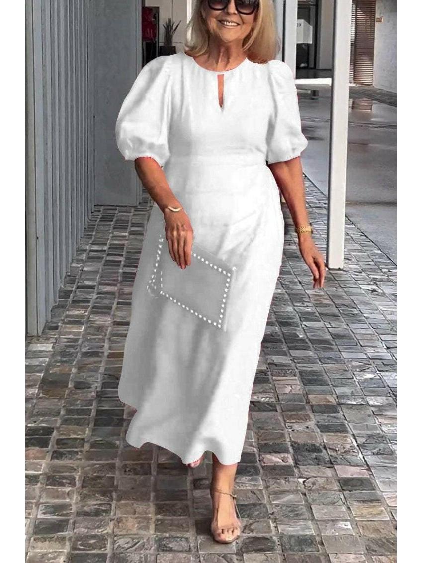 Clara | Elegant Midi Formal Dress - ginlerie 6