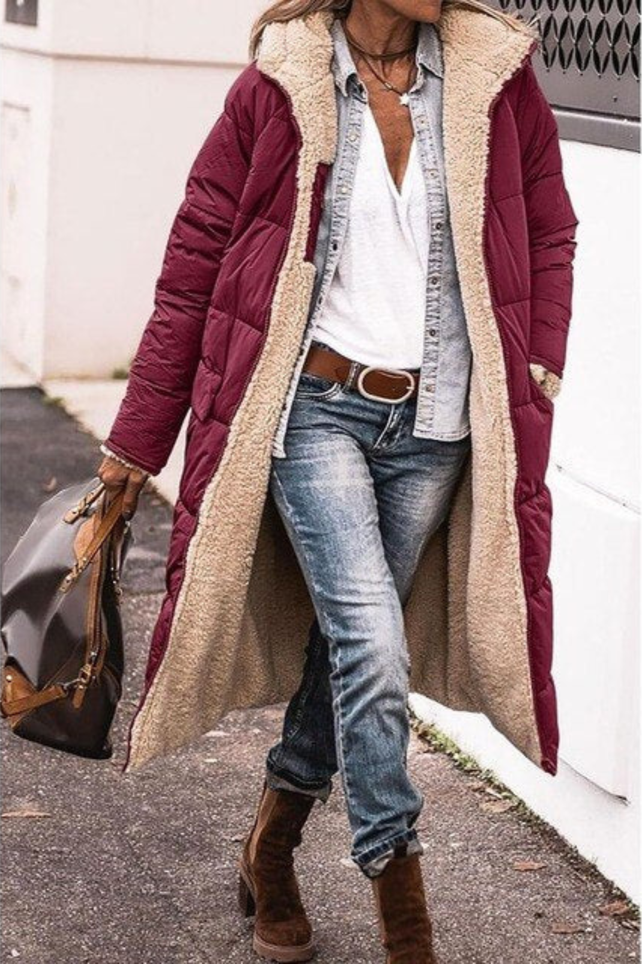 Clara | Elegant Reversible Winter Coat - ginlerie 8