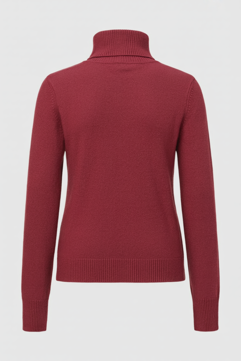 Clara | Fleece Lined Turtleneck Sweater - ginlerie 3