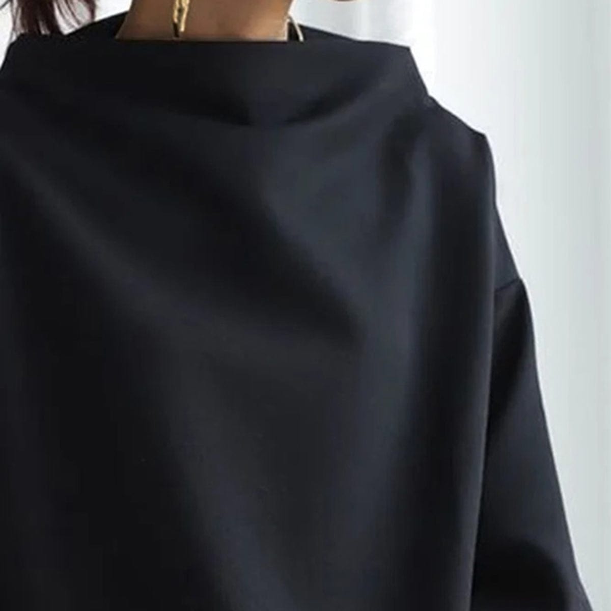 Clara | High-Neck Long Sleeve Top - ginlerie 4