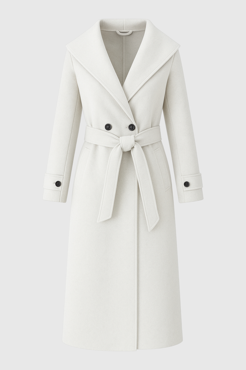 Clara | Hooded Beige Coat - ginlerie 0