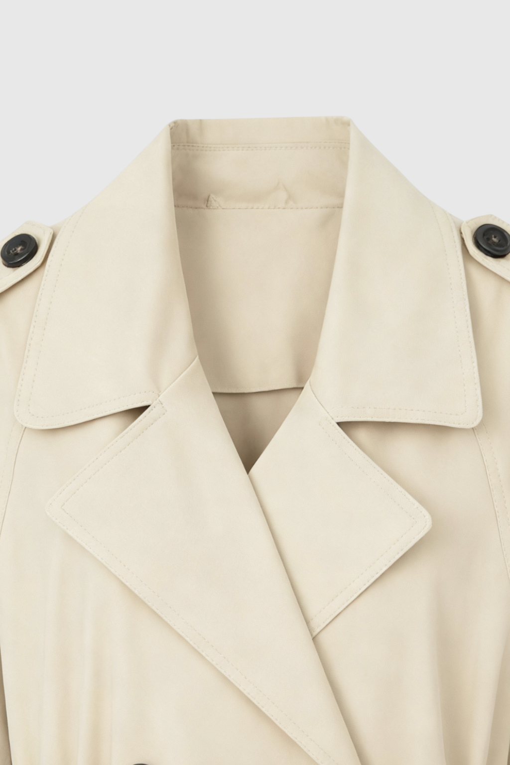 Clara | Khaki Long Sleeve Coat - ginlerie 4