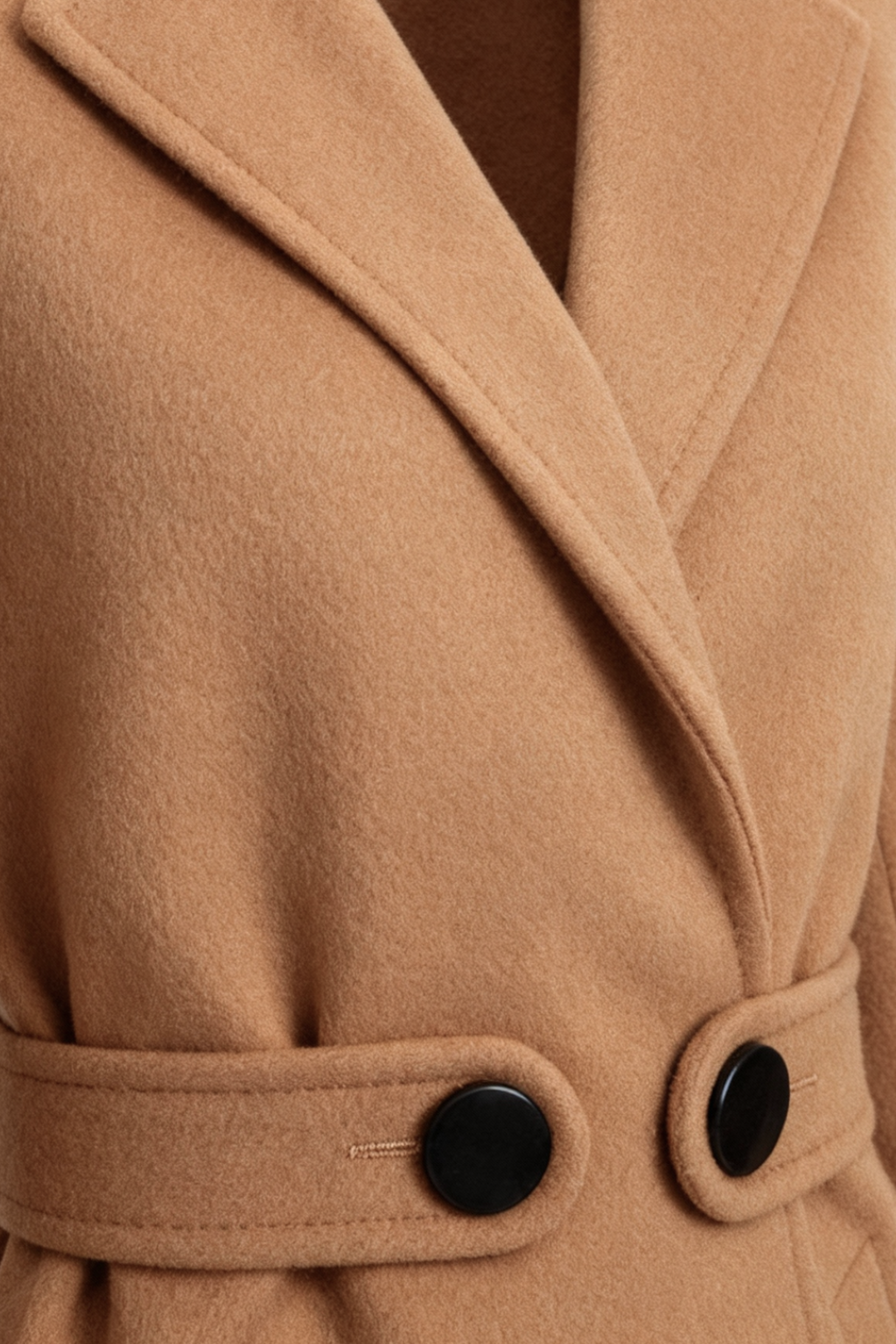 Clara | Mid-Length Brown Coat - ginlerie 4