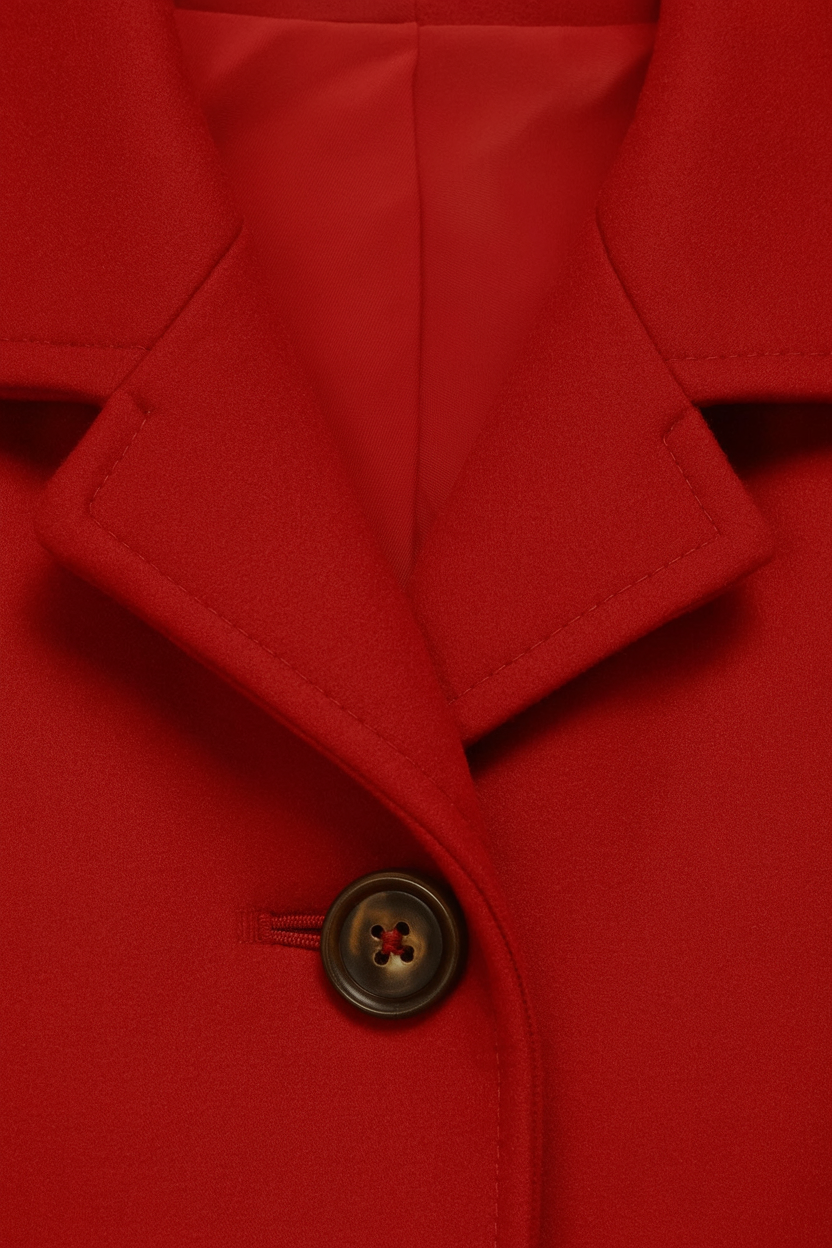 Clara | Mid-Length Red Coat - ginlerie 4