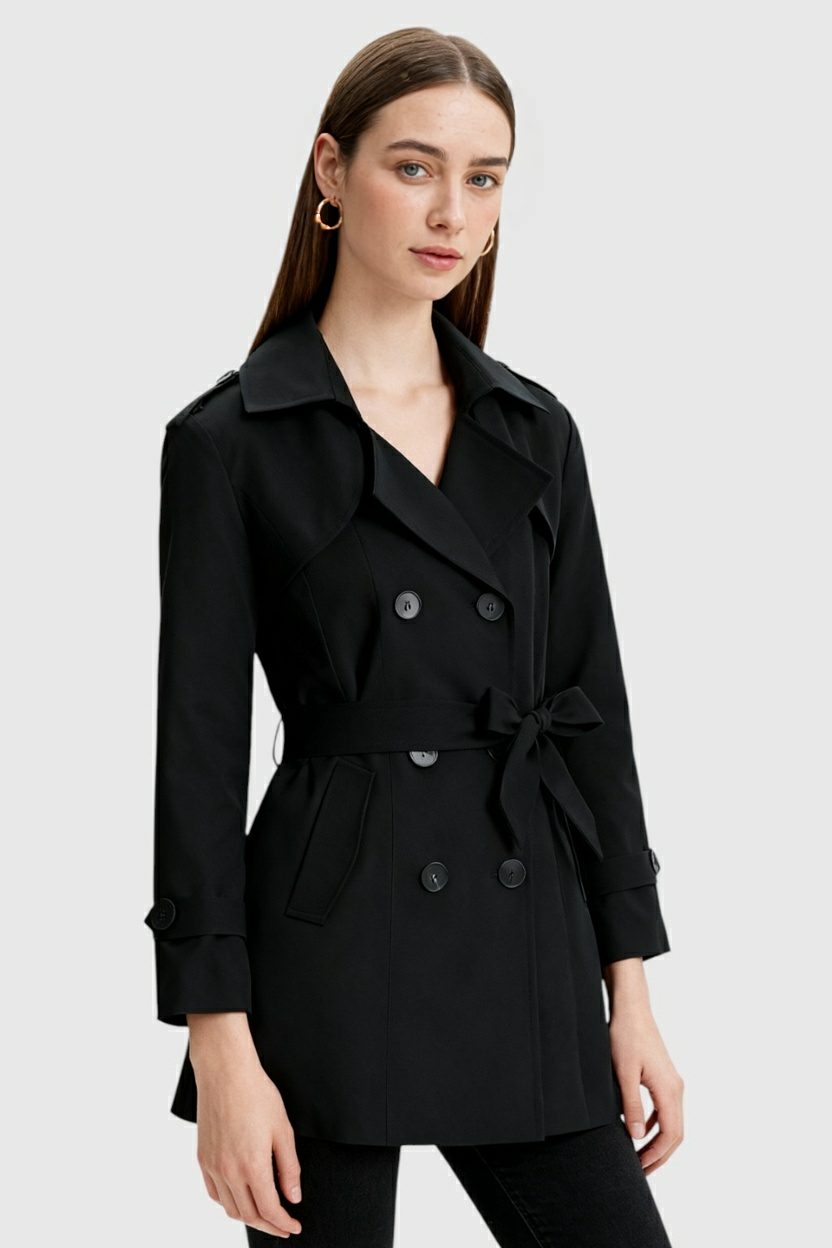 Clara | Mid-Length Trench Coat - ginlerie 1