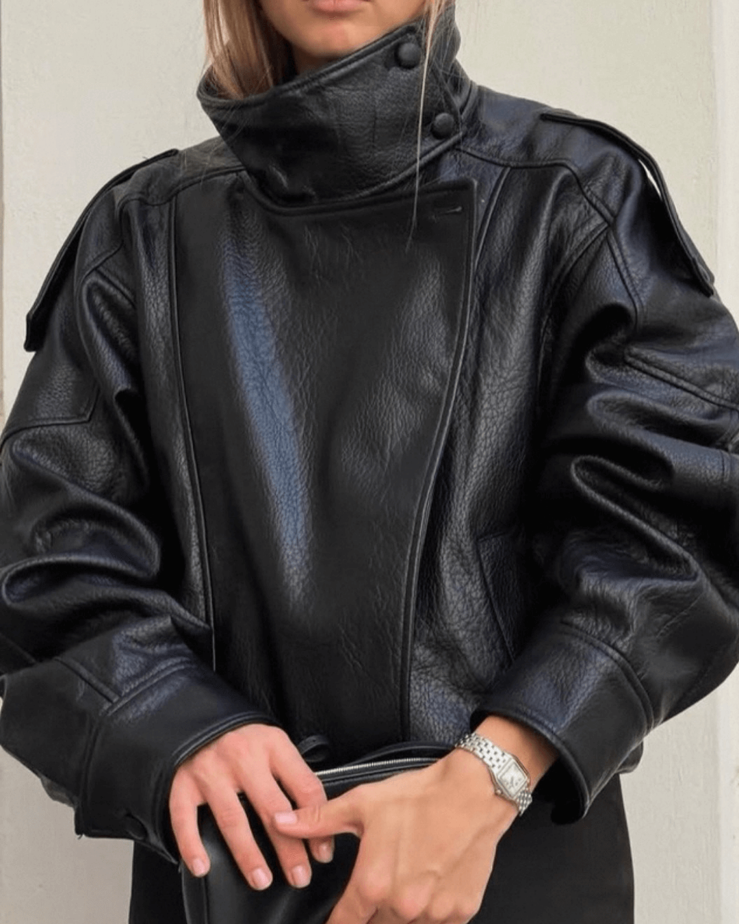 Clara | Oversized High-Neck Jacket - ginlerie 7