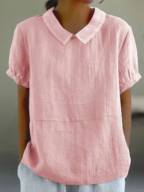 Clara | Peter Pan Collar Blouse - ginlerie 2